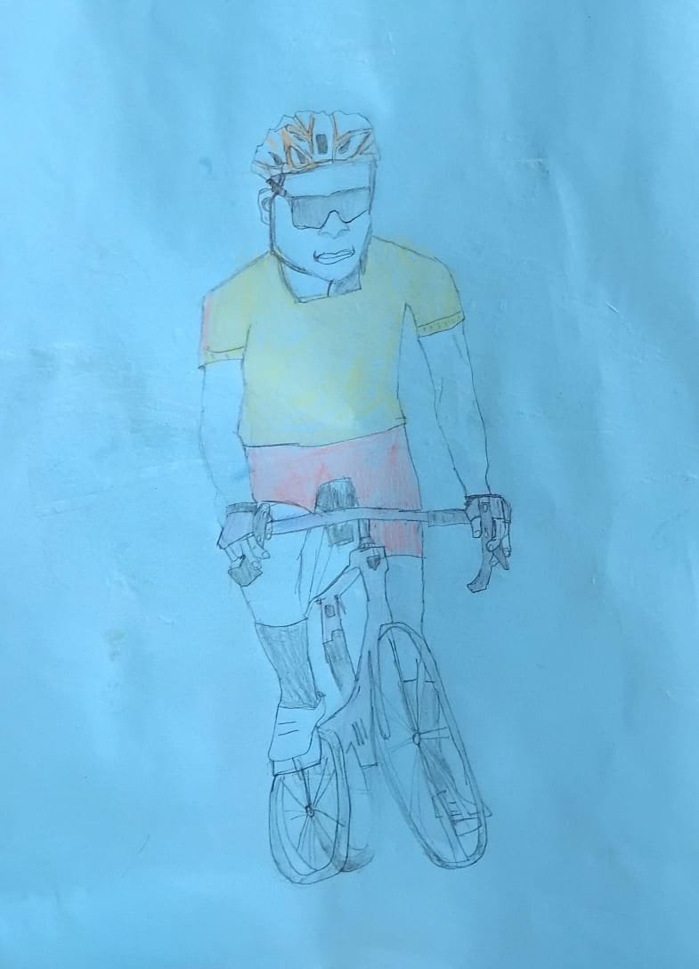 A young artist's drawing of Kanye